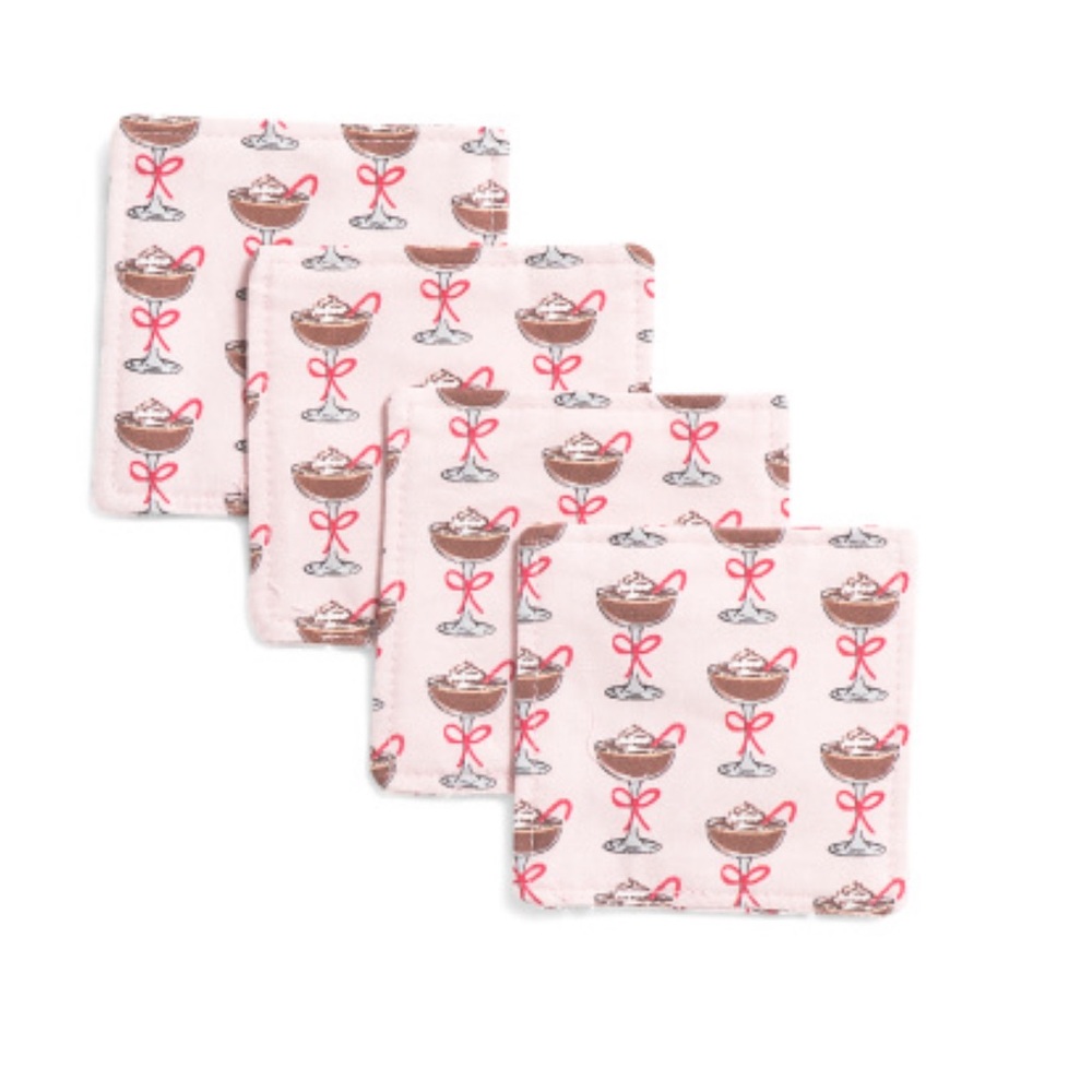 Valerie & Amelia Mocha Martini Coasters Set of 4